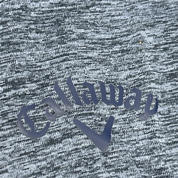 Callaway Shirt Men's XL Blue Space Dye‎ Opti-Dri Short Sleeve Polo Golf - Picture 3 of 9